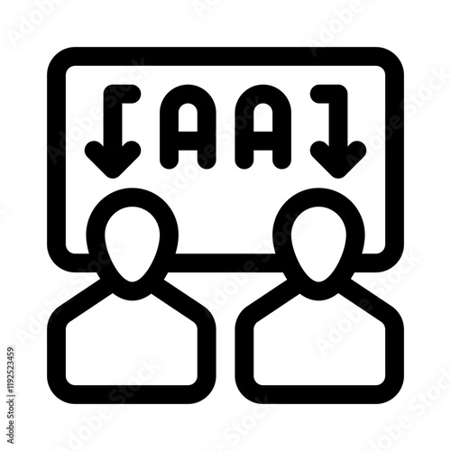 Accessible Communication line icon