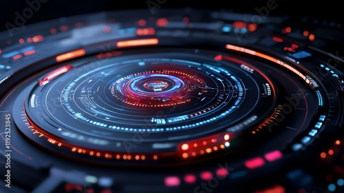 Wallpaper Mural Interactive data interface, glowing tech overlay, scifi ambiance, 3D illustration Torontodigital.ca