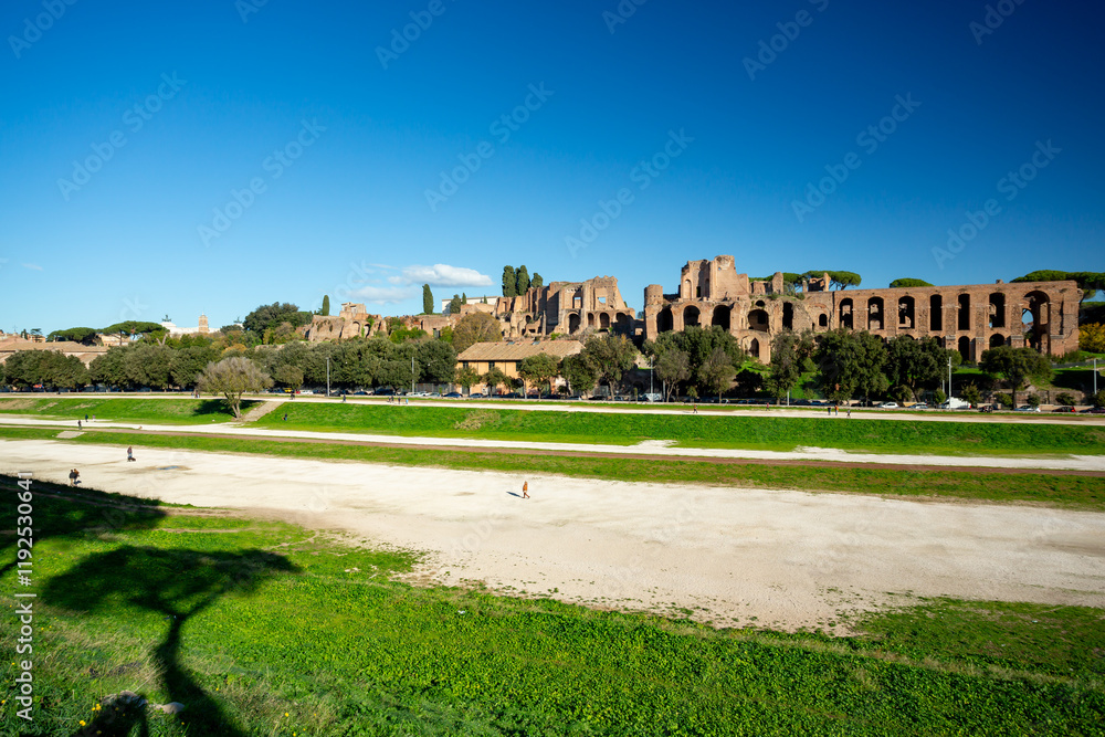 Fototapeta premium Circus maximus in Rome Italy