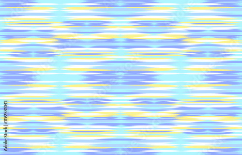 Design Textile ikat wave abstract geometric ikat, design ikat vector for background, wallpaper, carpet, wrapping, fabric, textile fashion wearing.