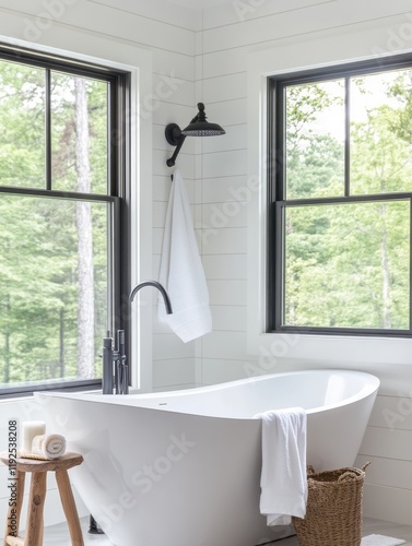 Modern Bathroom with Freest...