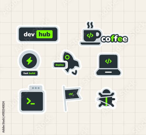 Programming Sticker Set