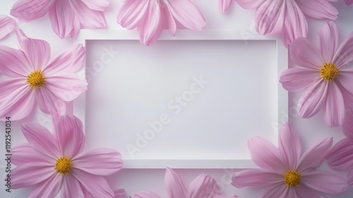 "Cosmos Blossom: A Floral Label for Your Message"