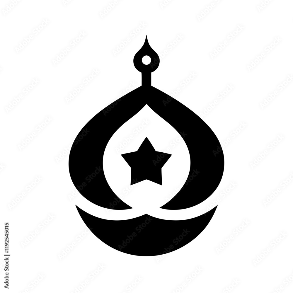 Ottoman Minimalist simple vector art illustration Ottoman Minimalist simple vector art illustration