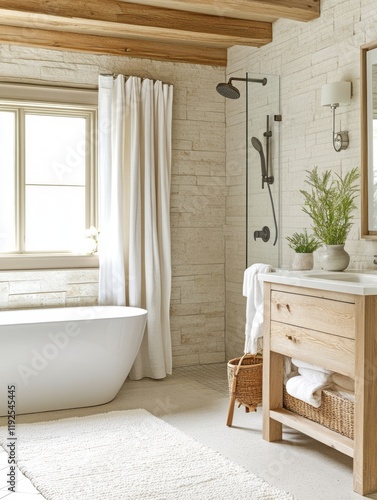 Modern Farmhouse Bathroom W...