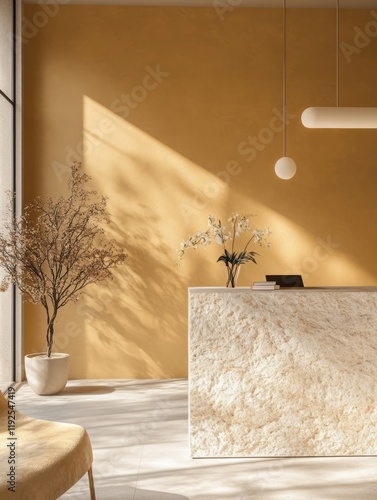 Minimalist Reception Area W...