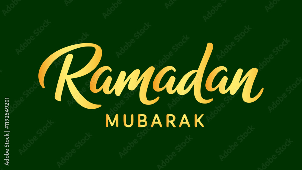 Elegant golden calligraphic text 'Ramadan Mubarak' in a luxurious style. Editable vector file , allowing customization of text color. Perfect for Ramadan banners, greeting cards. Elegant golden calligraphic text 'Ramadan Mubarak' in a luxurious style. Editable vector file , allowing customization of text color. Perfect for Ramadan banners, greeting cards.