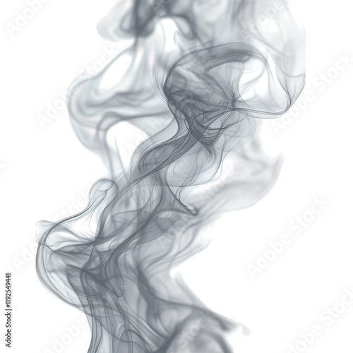 Abstract Grey Smoke Swirls Haze Vapor Background Texture