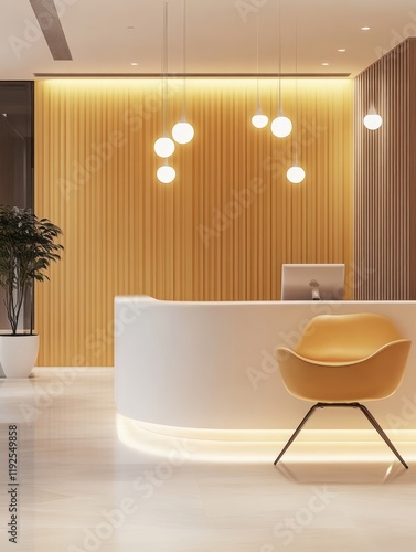 Modern Office Reception Are...