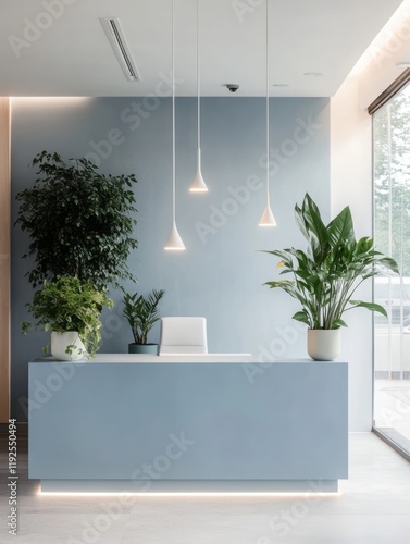 Modern minimalist reception...
