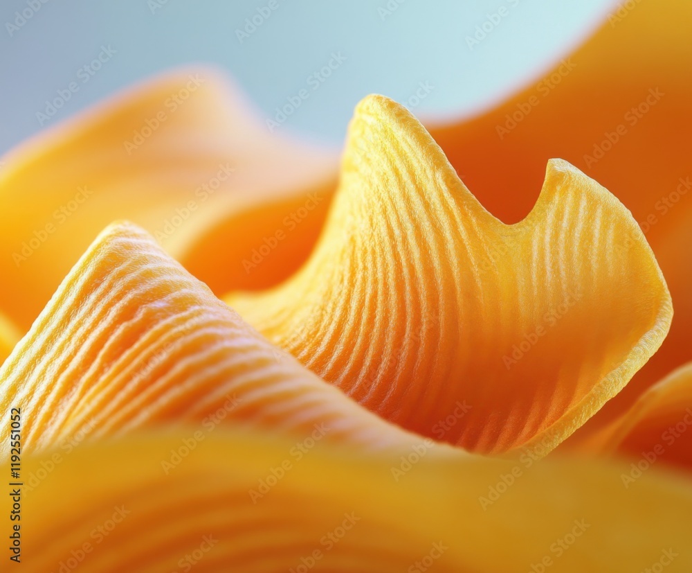 Delicate curves of orange fabric flowing gracefully in soft light, showcasing texture and design Delicate curves of orange fabric flowing gracefully in soft light, showcasing texture and design