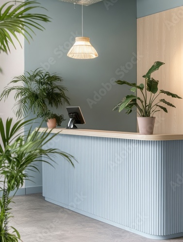 Modern Reception Desk with ...