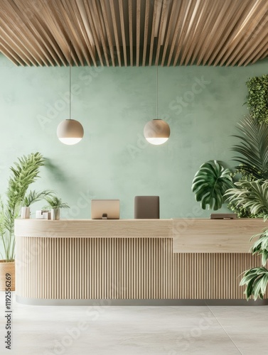 Modern minimalist reception...