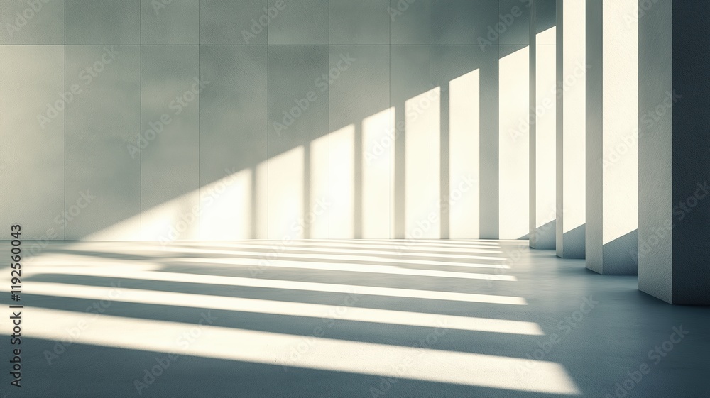 Obraz premium Sunlight Patterns in a Minimal Space