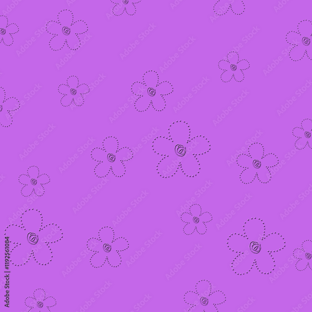 Seamless floral background fabric with ditsy and daisy pattern Seamless floral background fabric with ditsy and daisy pattern