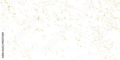 Luxury gold sparkle confetti glitter and zigzag ribbon falling down on transparent background. Vector illustration.	