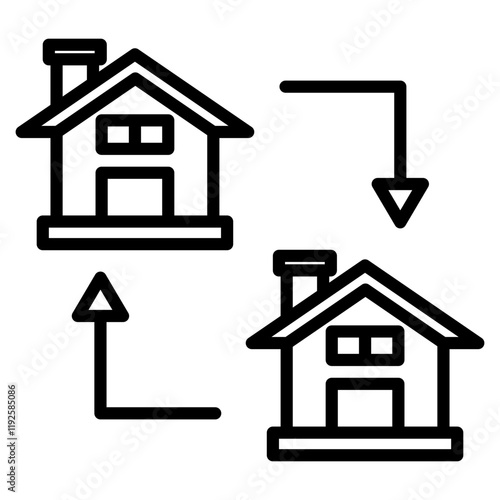 neighbor single icon