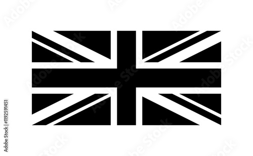Black flag of United Kingdom