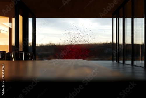 sunset in the morning