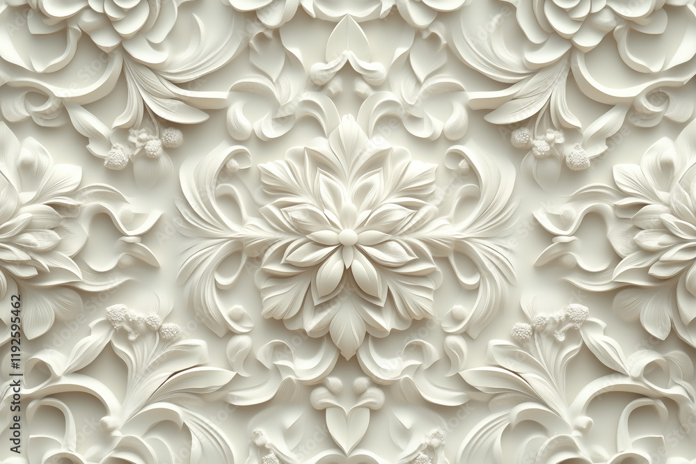 Sophisticated classical 3d pattern. Ancient ornament. Background image. Created with Generative AI technology. Sophisticated classical 3d pattern. Ancient ornament. Background image. Created with Generative AI technology.