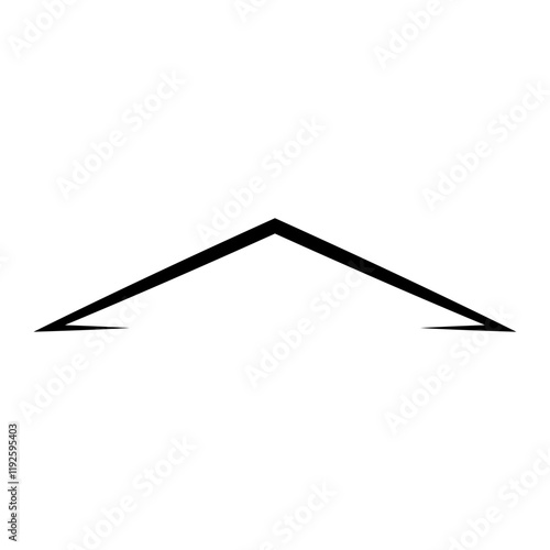 Roof simple logo estate real icon business waterproof roof house