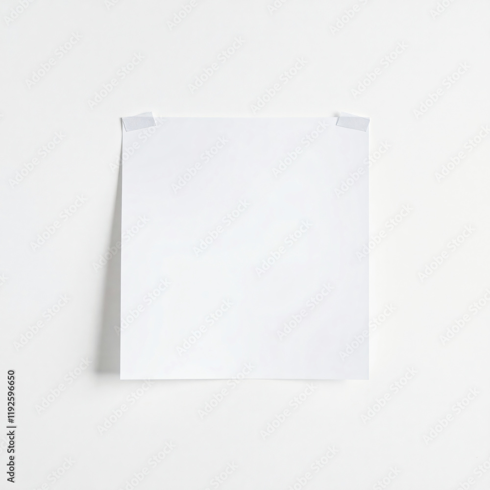 Paper Square Isolated On White Background Paper Square Isolated On White Background