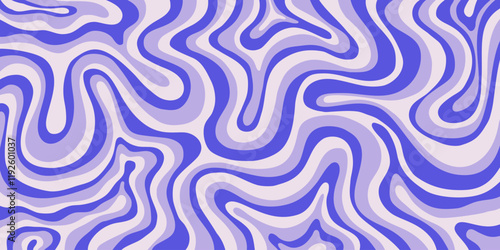 Abstract Trippy Psychedelic Texture. Y2k Geometric Pattern. Groovy Background Illustration Vector Design.
