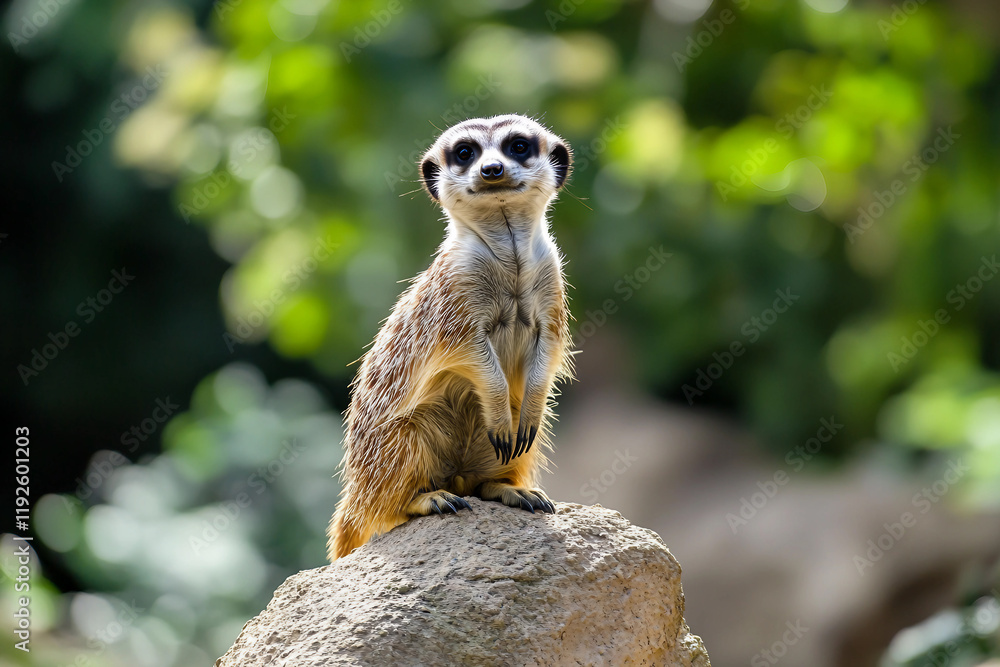 Fototapeta premium AI generated picture of a person at zoo safari national park
