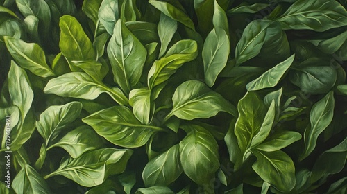 Wallpaper Mural Freshly harvested leafy greens showcasing vibrant textures and colors for organic market displays or healthy food promotions. Torontodigital.ca