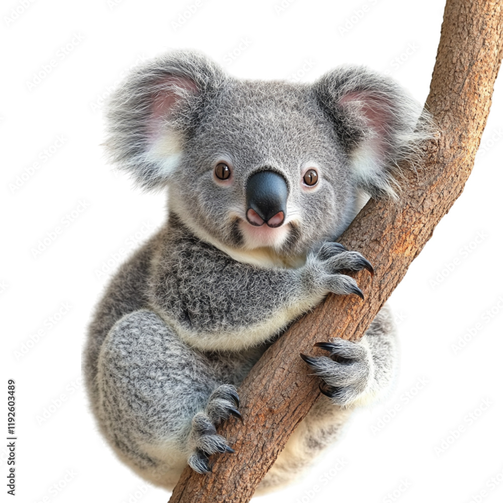 Naklejka premium Realistic depiction of a koala