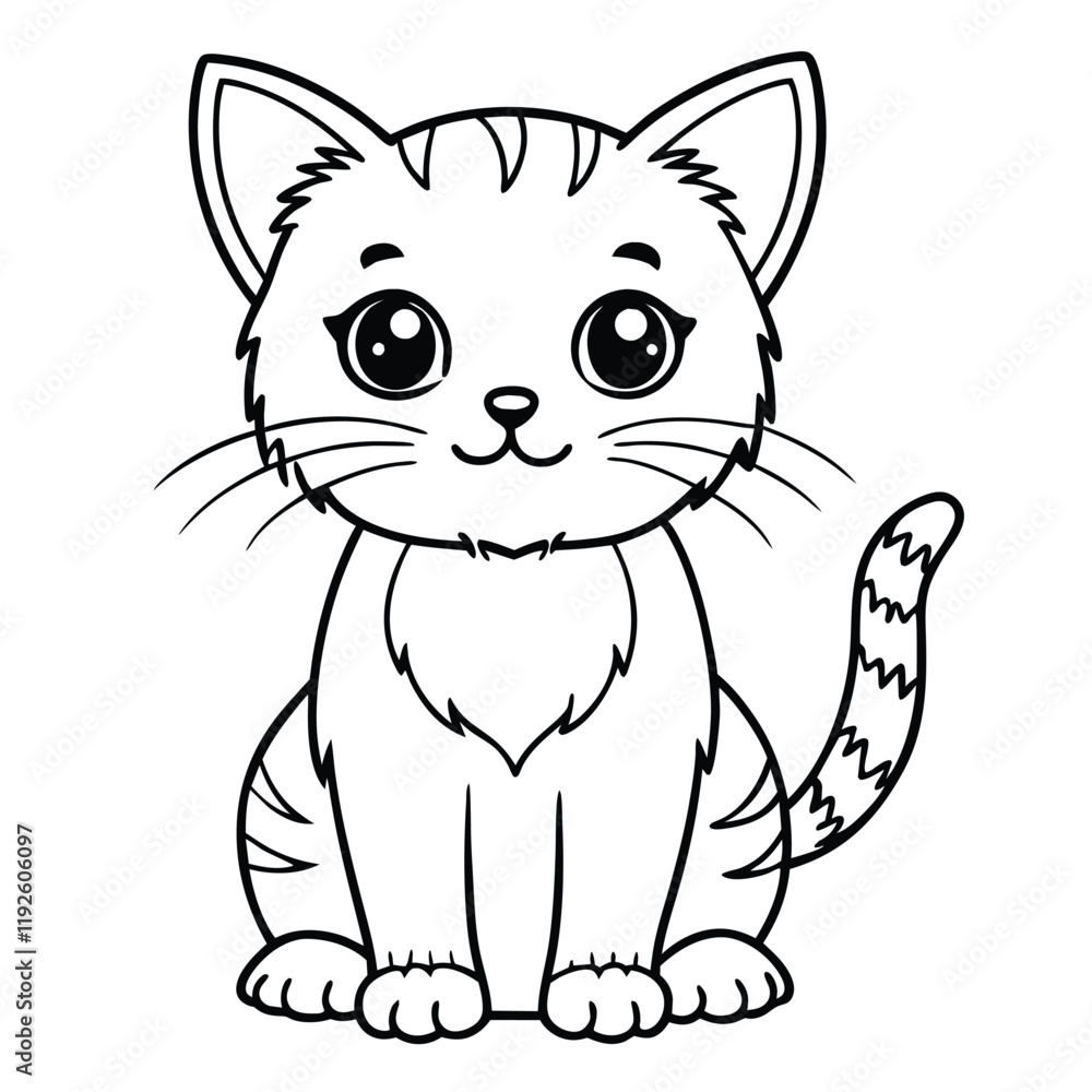 Obraz premium cute cat vector design
