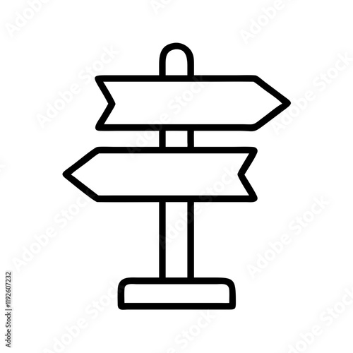 trailhead sign icon, trailhead sign line art - simple line art of trailhead sign, perfect for trailhead sign logos and icons and themed design