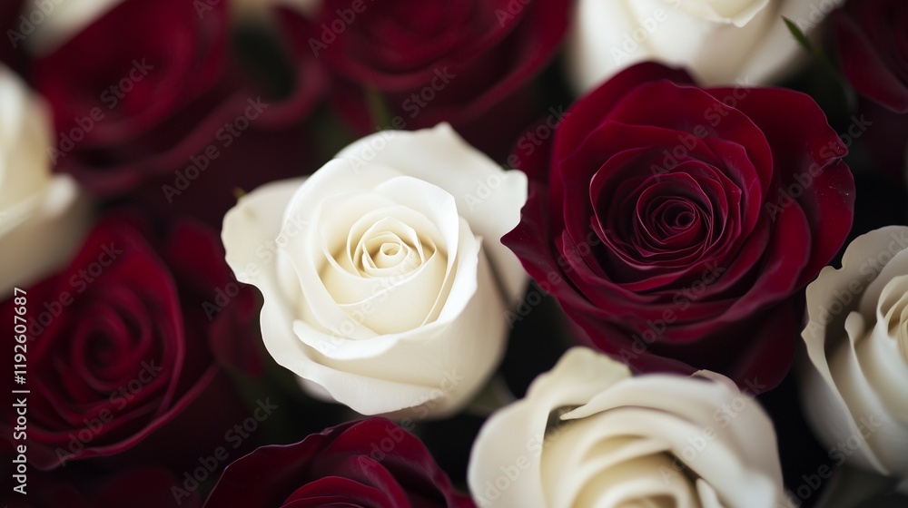 A beautiful bouquet of red roses, a classic symbol of love and romance A beautiful bouquet of red roses, a classic symbol of love and romance