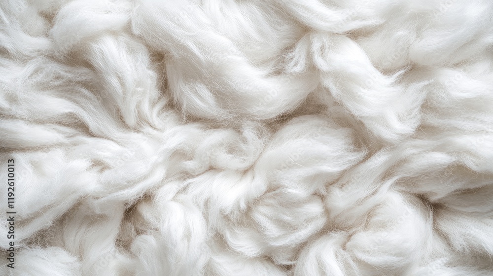 Textured white wool fibers in a macro close-up view showcasing natural softness and organic patterns ideal for background or textile use. Textured white wool fibers in a macro close-up view showcasing natural softness and organic patterns ideal for background or textile use.