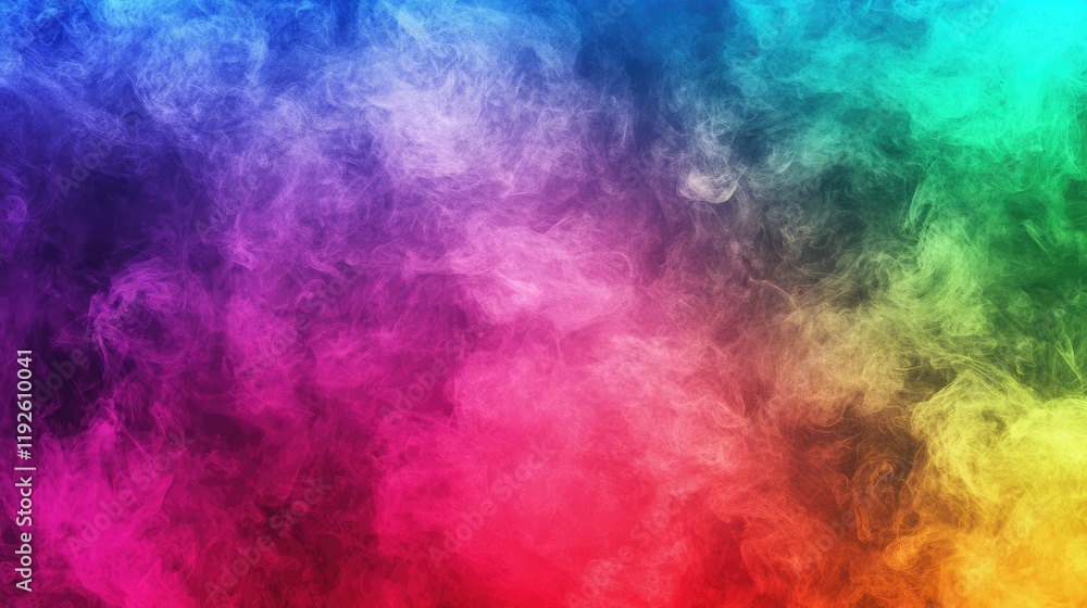 Vibrant colorful rainbow smoke background with bold hues perfect for banners and creative designs featuring empty space for text or graphics Vibrant colorful rainbow smoke background with bold hues perfect for banners and creative designs featuring empty space for text or graphics