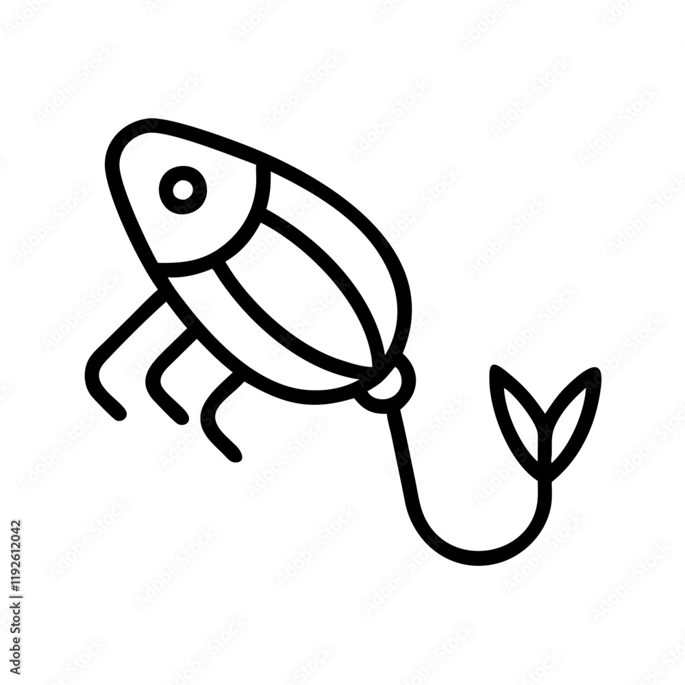 fly fishing lure icon, fly fishing lure line art - simple line art of fly fishing lure, perfect for fly fishing lure logos and icons and themed design fly fishing lure icon, fly fishing lure line art - simple line art of fly fishing lure, perfect for fly fishing lure logos and icons and themed design