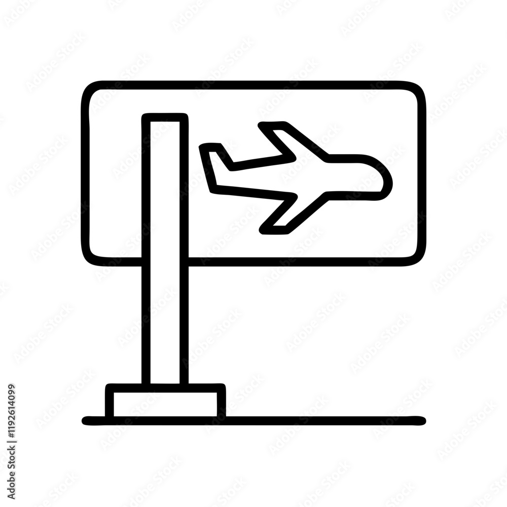 boarding gate sign icon, boarding gate sign line art - simple line art of boarding gate sign, perfect for boarding gate sign logos and icons and themed design boarding gate sign icon, boarding gate sign line art - simple line art of boarding gate sign, perfect for boarding gate sign logos and icons and themed design