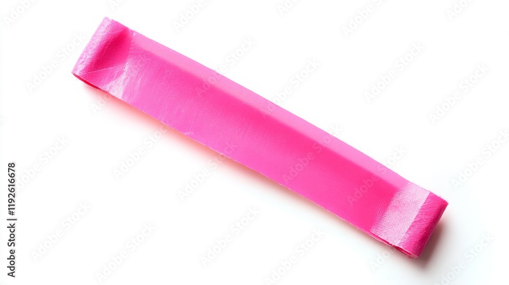 Pink Adhesive wrinkled plastic sticky tape photo. Isolated element. Masking, duct tape strip Pink Adhesive wrinkled plastic sticky tape photo. Isolated element. Masking, duct tape strip