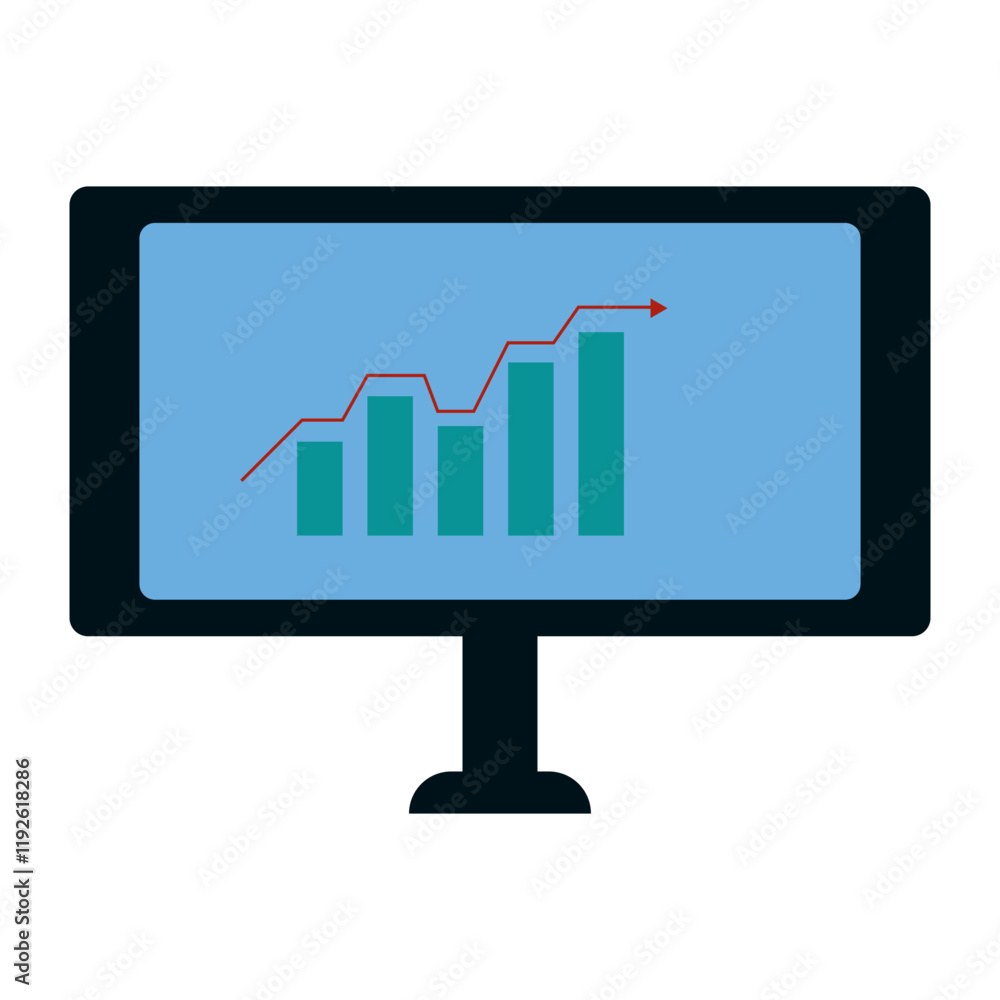 Business Element Isolated on White Background. Vector Illustration Business Element Isolated on White Background. Vector Illustration