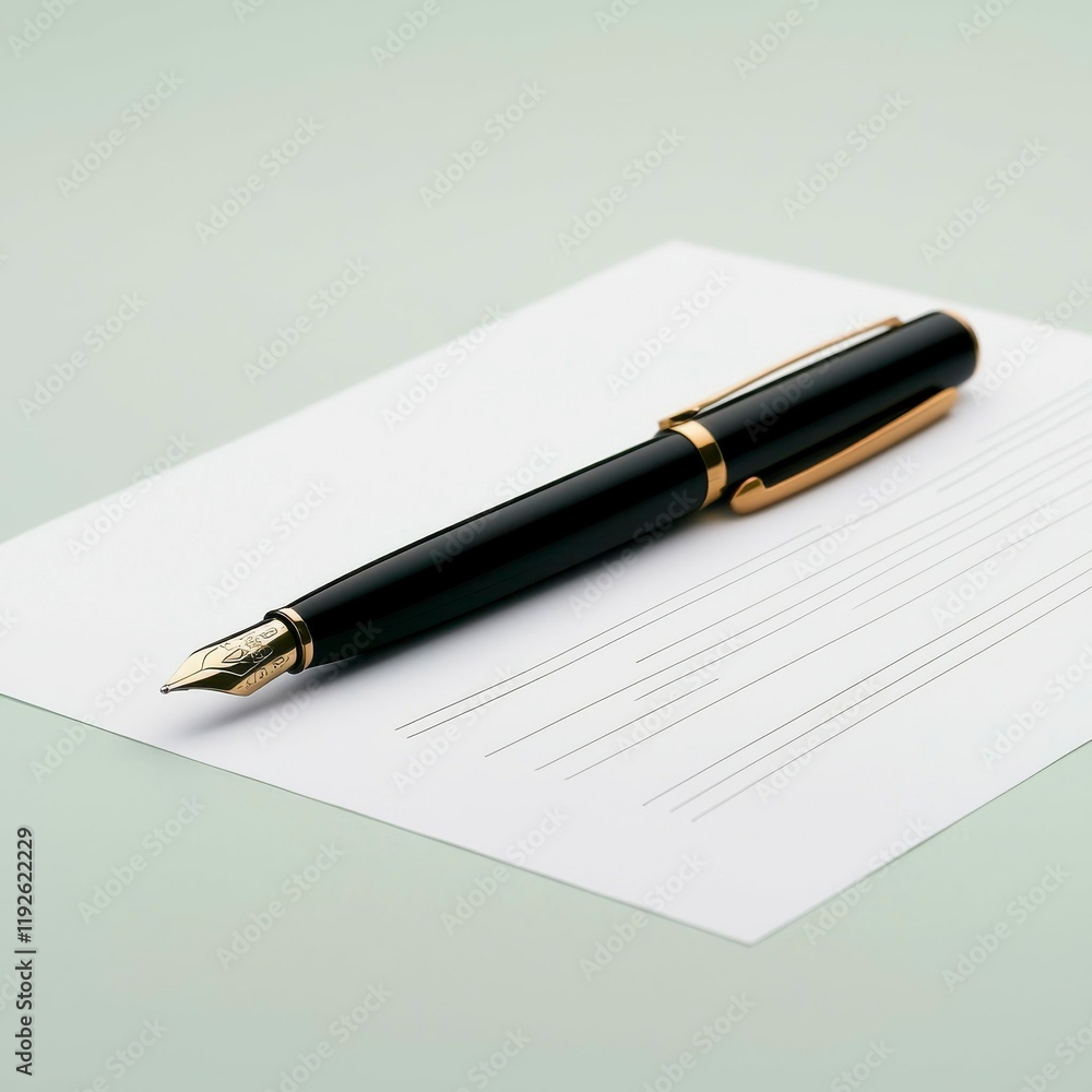 Writing Process A Fountain Pen on Paper Home Office Photography Minimalist Design Close-Up Creativity Unleashed Writing Process A Fountain Pen on Paper Home Office Photography Minimalist Design Close-Up Creativity Unleashed