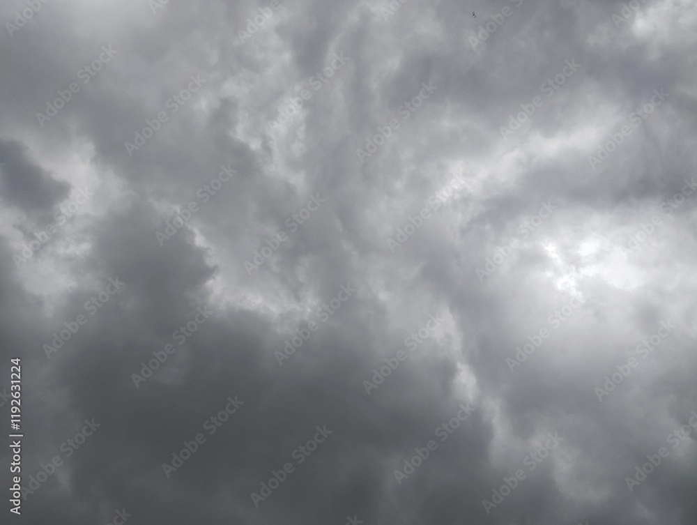Dramatic dark clouds and strong winds when it is going to rain in the rainy season Dramatic dark clouds and strong winds when it is going to rain in the rainy season