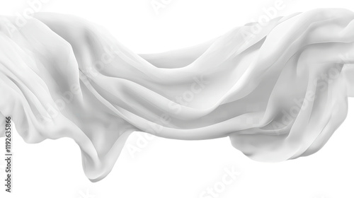 Elegant White Fabric Drape - A Stunning Texture