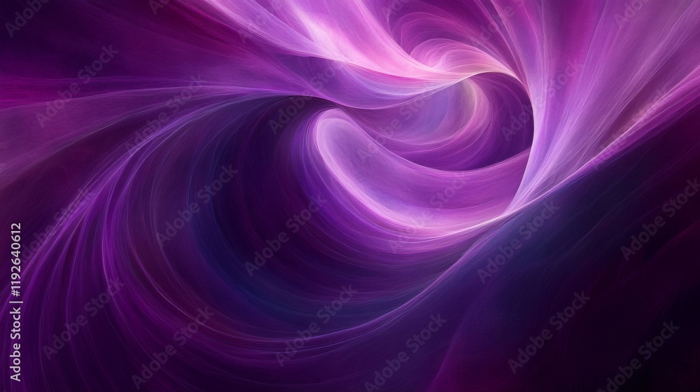 Fototapeta premium Abstract Purple Swirling Energy Flowing Design
