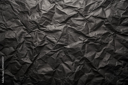 crumpled black paper