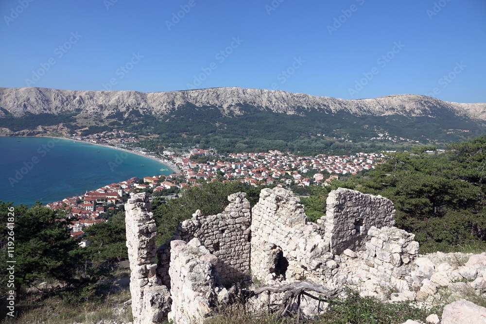 Blick auf Baska, Krk Blick auf Baska, Krk