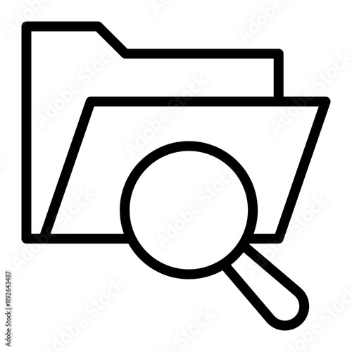 Search Vector Line Icon Design