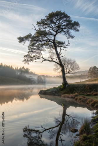 Sunrise over the river