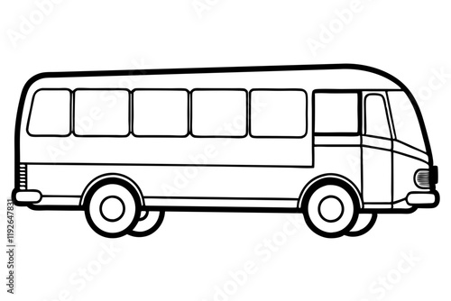 City Bus Line Drawing