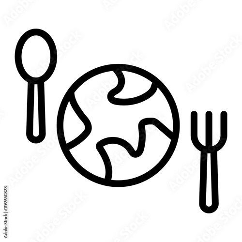 Overconsumption Vector Line Icon Design