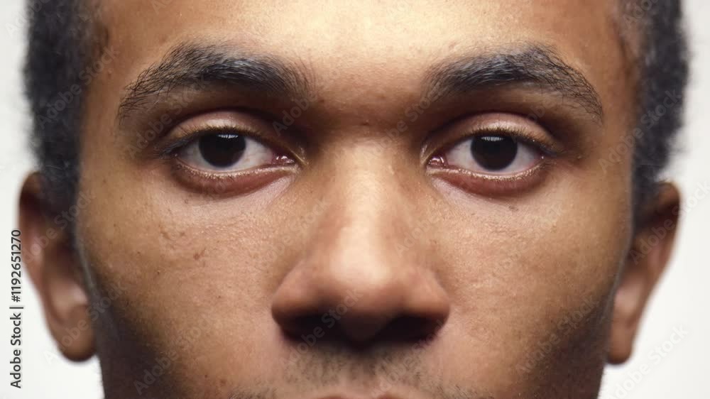 Close-Up of Male Eyes and Facial Features Close-Up of Male Eyes and Facial Features